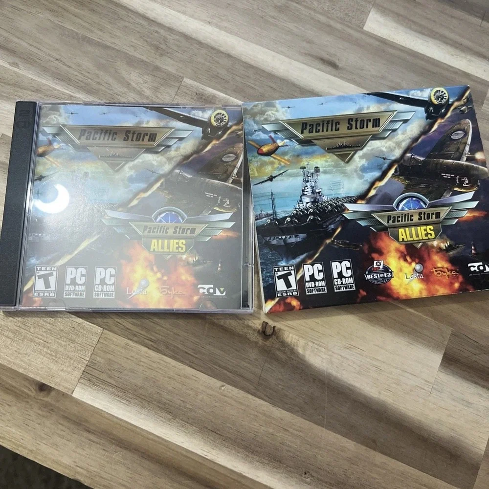 2010 Pacific Storm + Pacific Storm: Allies PC War Game CD / DVD ROM